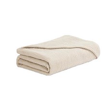 KU KU 酷咕鴨 PLUS 雲朵皺布六層紗布連帽浴巾, 暖調杏, 1個