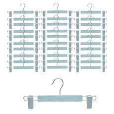 아워리빙 파스텔 논슬립 회전형 치마 바지걸이, 스카이, 30개