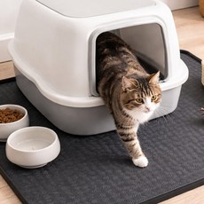 바잉올 세탁기 실리콘 매트 반려동물식기매트, 그레이