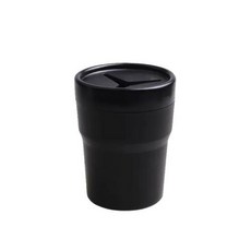 자동차 다기능 커버 쓰레기통 미니 보관통 변경 보관 재떨이 잡화 가방, 1)Black