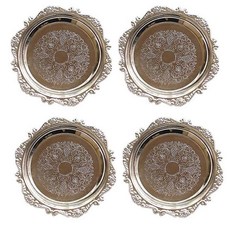 네이처스 파머 유럽풍 엔틱 티코스터 컵받침 4P 씽크대정리 비누받침대, 골드4P