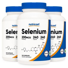뉴트리코스트 셀레늄 200mcg, 3개, 240정