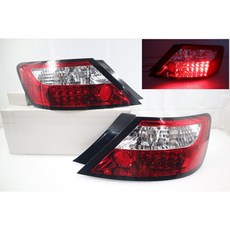 大禾自動車 LED紅白尾燈 後燈 適用於美規 CIVIC SI coupe fg2 2D 06-11, 1個