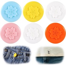 6pcs 버튼 커버 키트 0.8인치 실리콘 재미있는 남성 여성 혼합 컬러 공예 세트 캡 실용적인 액세서리 청바지 셔츠 소매 드레스 의류 용품, 1개, 혼합색상