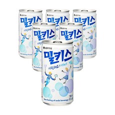 롯데칠성 밀키스 미니캔190ml 6입, 190ml, 6개