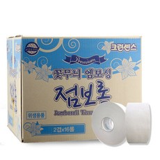 크린센스 꽃무늬 엠보싱 점보롤 (2겹)x16롤, 1개입, 16개