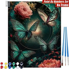 컬러풀 트리 디지털 유화 나무잎 산맥 거실 벽장식 선물, 21. S1140956