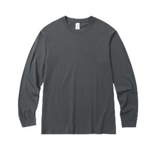 남성용 오버사이즈 빈티지 긴소매 티셔츠 애시드 워시 부드럽고 편안한 핏 크루넥 스웨트셔츠 06olk-white L 269671, 06olk-grey