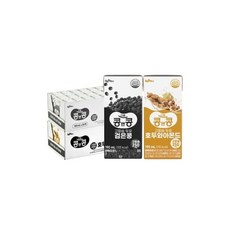 콩앤콩 고칼슘 두유 검은콩 190ml 24팩 + 호두와 아몬드 (총 48팩), 24개