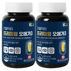 리얼닥터 캐나다산 프리미엄 오메가3 대용량, 180정, 2개