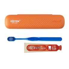 오스템 여행 휴대용 양치키트 뷰센 C 충치케어 치약 40g + 칫솔 세트, 2세트