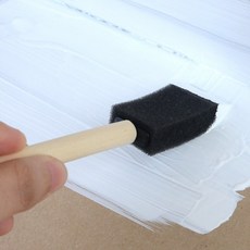 리폼 원목가구 바니쉬 페인트 붓칠 바르기 스펀지 붓 소형