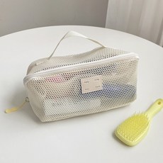 에브리테일 바닐라 메쉬 여행용 세면 화장품 파우치