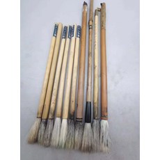 蘇州湖筆 羊毫狼羊兼毫毛筆 10支打包 動物毛 筆峰3.35-4.2釐米 口徑5.3-8.3毫米, 1個, 參考詳情頁