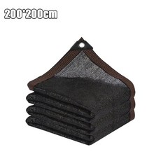 그늘 90 식물을위한 태양 항해를위한 야외 정원 개집 블록 치킨을위한 커버, Bla 200x200cm