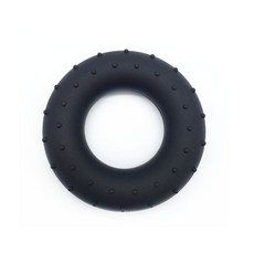 ZGRY 台灣出貨 雙磅數防滑矽膠握力圈 人形指力器 手指復健 練臂肌訓練五指力量圈, 黑色60磅, 1個