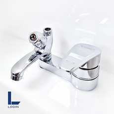 로딘 국산 투홀 세면대 세면기 샤워기 수전 세면 샤워 겸용샤워 2홀 욕실 세면수전 수도꼭지 교체 M1-460, 1개