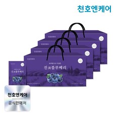 [천호엔케어] 진 블루베리 70mL 30개입 / 블루베리 즙 블루베리 주스 선물용 건강즙, 4박스, 2.1L