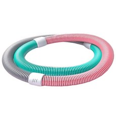 마카롱 매직 스프링훌라후프 다이어트훌라후프 뱃살운동기구, 1개, 핑크계열, 1kg