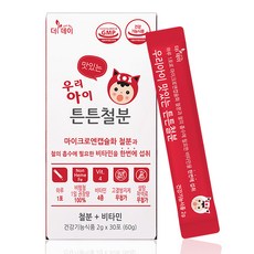 더데이 우리아이 튼튼철분 아기 유아 키즈 어린이 비타민 엽산 철분 영양제 포도맛, 60g, 1박스