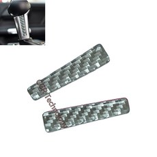 適用15-23 Mustang 排檔桿側蓋裝飾貼，碳纖維紋路防刮保護貼片