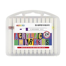 문교 불투명 아크릴마카 24종 세트, 24색, 1세트