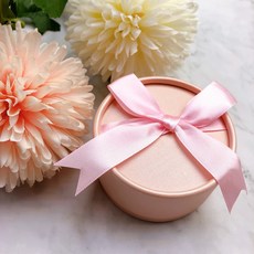 圓愛莉絲 緞帶系列 粉紅蝴蝶結 飾品盒, 粉紅色, 1個