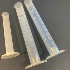 PP 이중눈금 계량실린더 플라스크 50ml 100ml, 1개