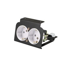 JG산전 (정품) 국산 악세스플로어 콘센트 박스 전용 콘센트 시스템박스 악세스 플로어용 전열2구 220V용, 1개