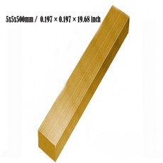 길이 500mm H59 황동 평판 스트립 두께 8mm 6mm 5mm 4mm 3mm 2mm 순수 구리 고체 금속 판재 재료, 5x5x500mm