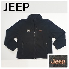 [국내매장판] 지프 JEEP 로고 라벨 하프넥 플리스 집업 블랙 후리스 자켓 (양말증정)