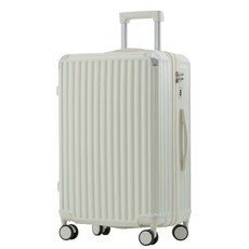 特惠 24吋 拉鍊硬殼箱 米白