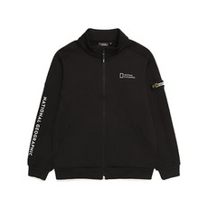 내셔널지오그래픽 키즈 N214KFT211 기모 트레이닝 풀집업 CARBONBLACK 244564
