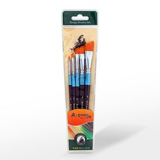 [아트메이트] 사선붓세트 901A 5본조, 세트, 단품