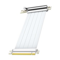 JEYI PCI-E 4.0 라이저 케이블이 있는 그래픽 카드 15CM 화이트, 15cm/0.49ft, White, White