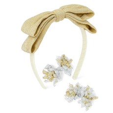 Gymboree 유아용 머리띠 및 헤어 액세서리 축제 골드 단일 사이즈 155889