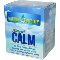 Natural Vitality 平衡鈣鎂飲, 1個, 3.3克