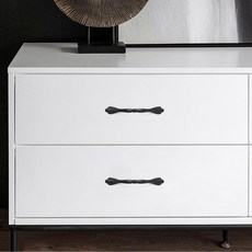 모던시크 2구 서랍장 블랙 가구손잡이 4세트 옷장 96464pc 1(ea)