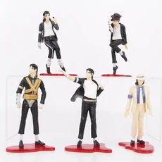 5개/대 마이클 잭슨 PVC 액션 피겨 모델 완구 11cm, 01 no box, 01 01