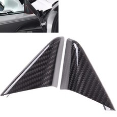 亮黑 真乾碳纖維 三角內窗 底座 裝飾蓋 黏貼式 適用 17-24 718 Cay Box 12-19 911 991