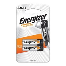 혜문스토어 에너자이저 프라이머리 알카라인 건전지 AAA E-LR03 1.5V 2개입 - 조 (1개입) 건전지1.5V, 1개, 1개입