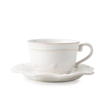 줄리스카 티컵&소서 (Berry & Thread Cup&Saucer), 화이트, 2개, 컵&소서