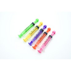 파충류 게코용 컬러 피딩 주사기 5ml, 블루