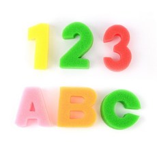 유아 목욕놀이 장난감 알파벳 숫자 스펀지 물에붙는 EVA 폼블럭 학습 교구