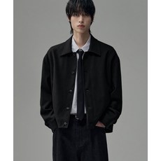 브랜드정품 드로우핏 DRAW FIT 도브 울 미니멀 라인 자켓 BLACK 280637