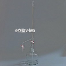 立聖實驗器材 自動歸零滴定管，附送風球及自動瓶, 詳見包裝, 透明 25ml
