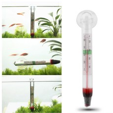 수조 어항 물온도 수족관 흡착식 수온측정 온도계 3개 학교