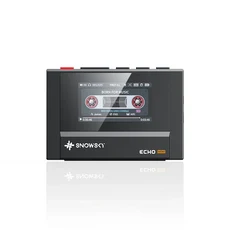 SnowSky FiiO Echo 미니 하이파이 블루투스 MP3 순수 음악 플레이어 15 시간 재생 3.5mm 헤드폰 출력, 03 Black