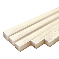 아이베란다 미송 각재 각목 쫄대 합판 몰딩 집성 목재 18x18x800mm, 5개