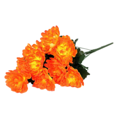 고급조화 성묘 산소꽃 10대 국화 조화, L_10대국화 오렌지, 1개